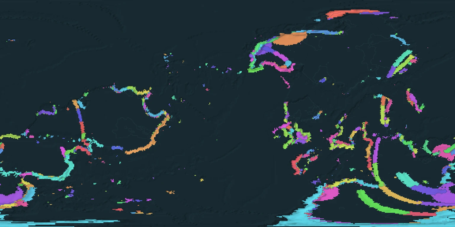 Mineral provinces